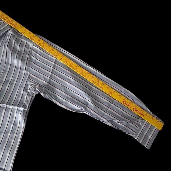 Charles Tyrwhitt Blue and Red Slim Fit Dress Shirt Size 15.5/33 - Picture 9 of 9